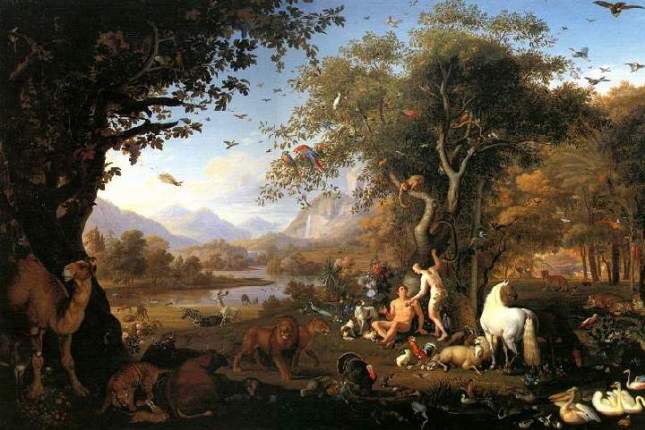 One of my favorite paintings we saw: Adam and Eve in the Garden of Eden by Wenzel Peter