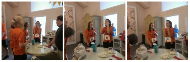 Competing in "Chubby Bunny" with another team (That would be putting as many marshmallows in your mouth as you can while still being able to say the words "chubby bunny". I lost quite spectacularly - both the challenge and nearly my life. The woman on the other team was a beast I tell you!)