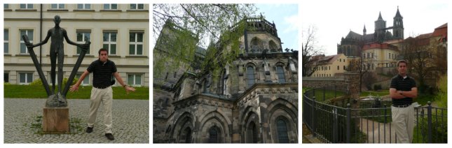 We initiated Andy into the statue mimicking club...