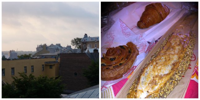 Morning above the rooftops of Quebec and half-eaten French pastries :-)