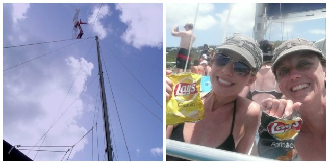 The healthy snacks we hoarded from the ship...